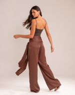 Calça Amarração Silvie Marrom