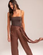 Calça Amarração Silvie Marrom