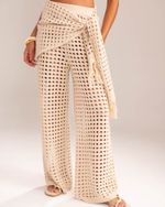 Calça Tricô Capri Cru