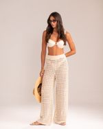 Calça Tricô Capri Cru