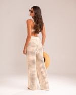 Calça Tricô Capri Cru
