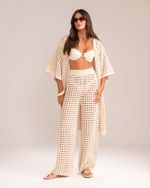 Kimono Alongado Tricô Capri Cru