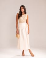 Saia Midi Ada Cream