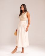 Saia Midi Ada Cream