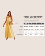 Vestido Midi Laura Vichy Amarelo