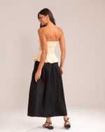 Blusa Peplum Nicole Cream