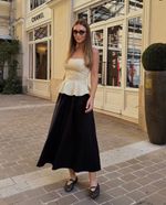 Blusa Peplum Nicole Cream
