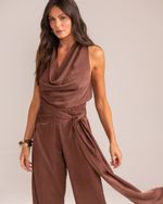Conjunto Silvie Marrom (2 peças)