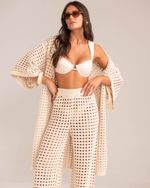 Conjunto Tricô Capri Cru (2 peças)