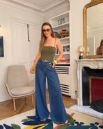 Calça Pantalona Jeans Cleo