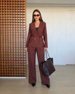 Blazer Alfaiataria Pilar Marrom