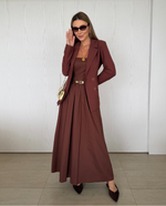 Blazer Alfaiataria Pilar Marrom