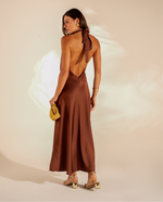 Vestido Midi Lilly Marrom