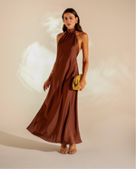 Vestido Midi Lilly Marrom