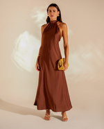 Vestido Midi Lilly Marrom