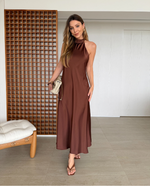 Vestido Midi Lilly Marrom