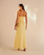 Vestido Midi Laura Vichy Amarelo