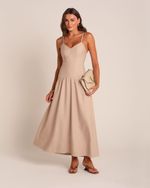 Vestido Midi Pamela Capuccino