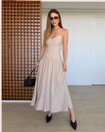 Vestido Midi Pamela Capuccino