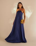 Vestido Longo Zoe Azul