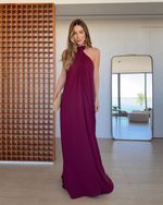 Vestido Longo Paola Burgundy