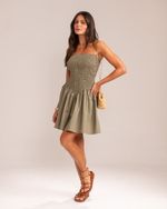 Vestido Curto Lastex Isadora Verde