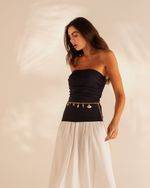 Blusa Sem Alças Mônica Preto