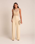Blusa Renda Selena Areia