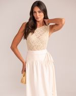 Blusa Renda Selena Areia