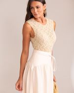 Blusa Renda Selena Areia
