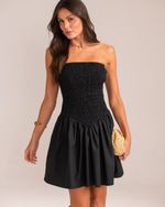 Vestido Curto Lastex Isadora Preto