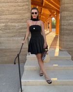 Vestido Curto Lastex Isadora Preto