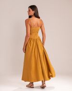 Vestido Midi Sarja Emilia Âmbar