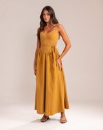 Vestido Midi Sarja Emilia Âmbar