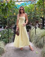 Vestido Midi Isa Amarelo