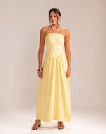 Vestido Midi Isa Amarelo
