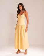 Vestido Midi Valentina Cream