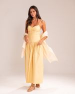 Vestido Midi Valentina Cream