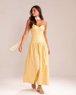 Vestido Midi Valentina Cream