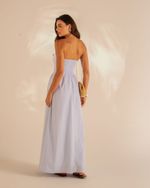 Vestido Midi Laura Vichy Azul