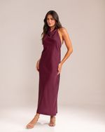 Vestido Midi Liz  Burgundy