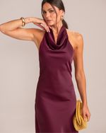 Vestido Midi Liz  Burgundy