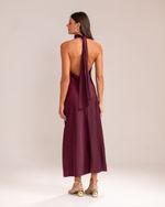 Vestido Midi Liz  Burgundy