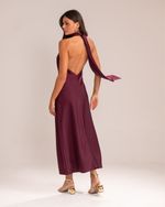 Vestido Midi Liz  Burgundy