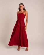 Vestido Midi Laura Vermelho