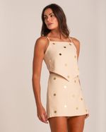 Blusa Bordado Lara Areia