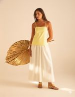 Blusa Frente Única Jasmin Amarelo