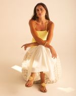 Blusa Frente Única Jasmin Amarelo