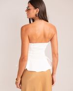 Blusa Peplum Nicole Off-White