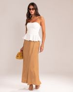 Blusa Peplum Nicole Off-White